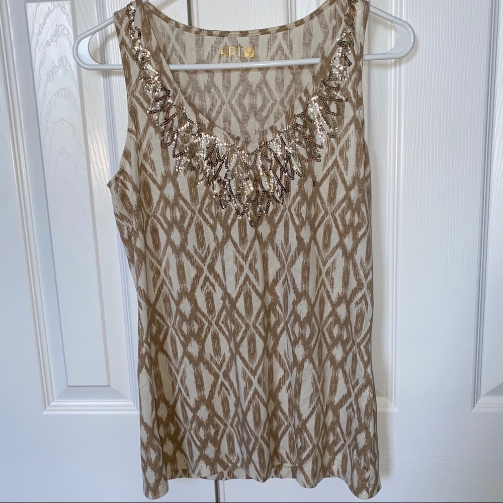 gold tank top
